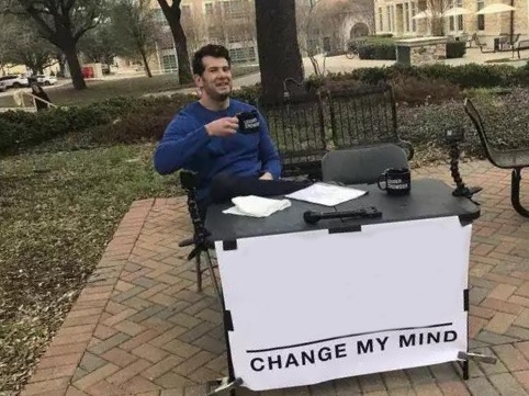 Change My Mind meme about Boardroom Socks