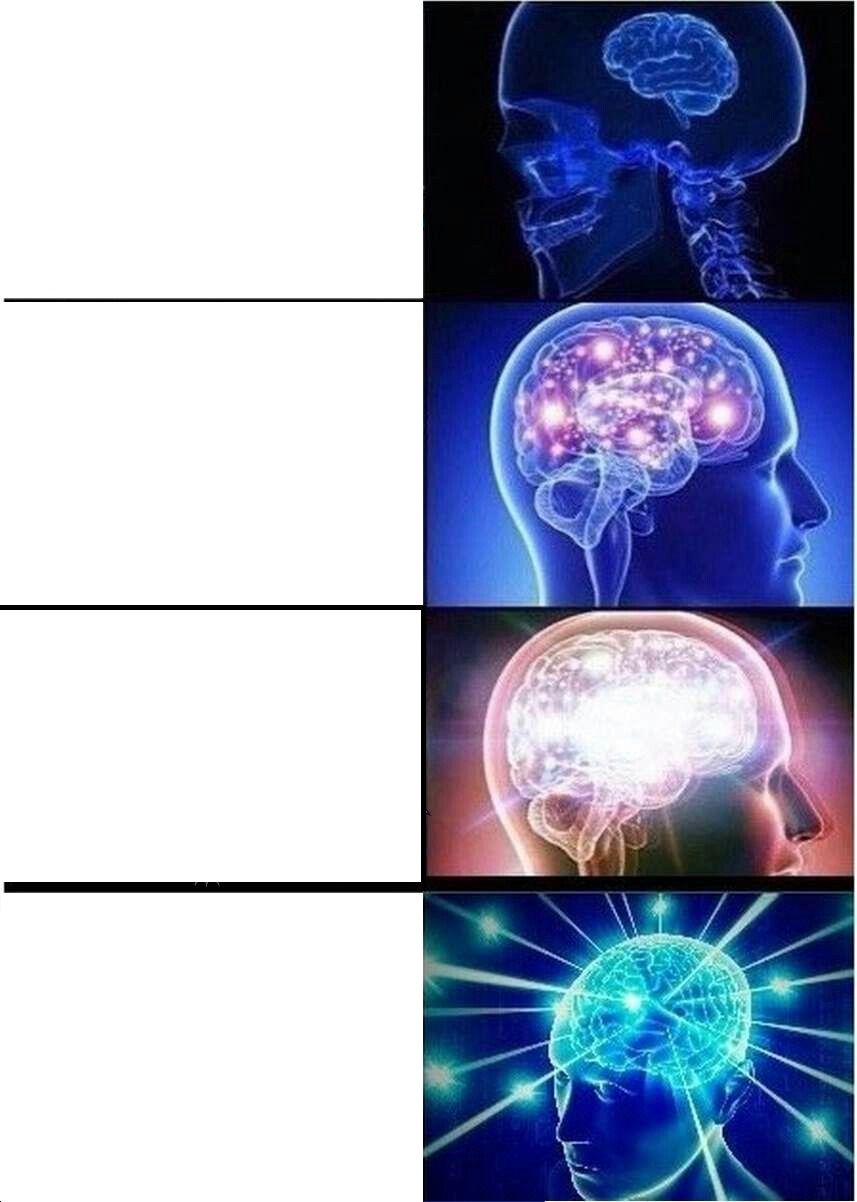 Expanding Brain meme about Boardroom Socks
